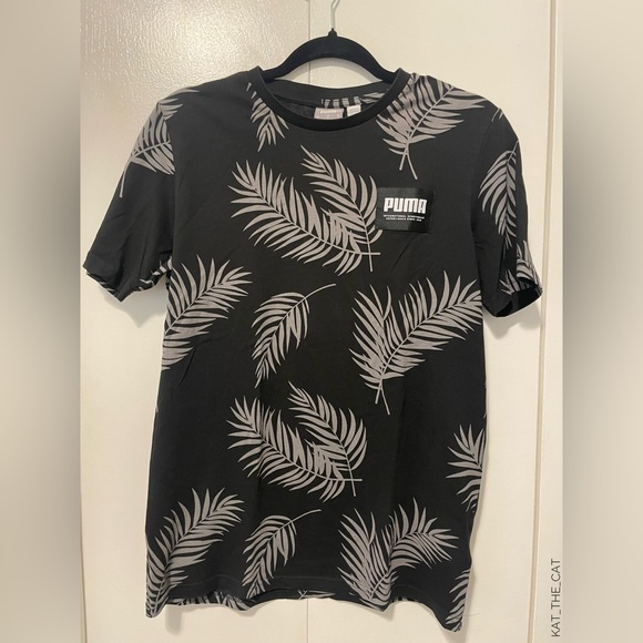 Puma Men's T-Shirt with Palm Leaves Design in Small - Picture 5 of 15